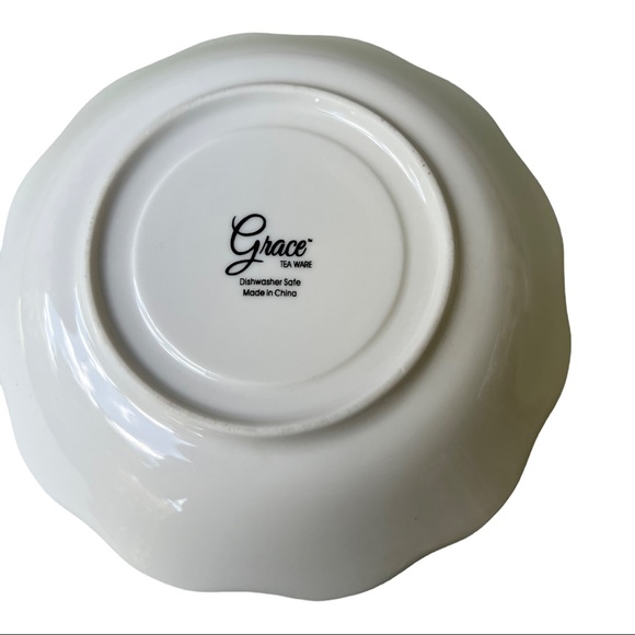 Grace Tea Ware Rose Teacup Saucer Set of Two Beautiful Rose Vintage Bone China - Picture 12 of 13